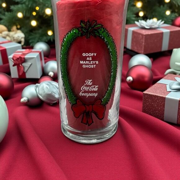 Vintage 1982 Coca-Cola Mickey's Christmas Carol Glass Goofy as Marley's Ghost - Picture 2 of 4